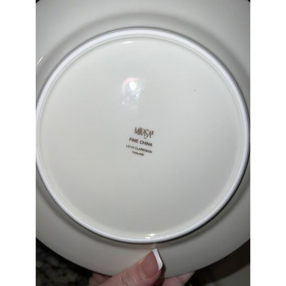 Mikasa Clarendon L3110 Salad Plates Set of 2 Fine China Vtg - Picture 4 of 8